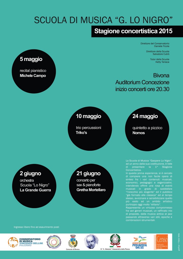1^ Stagione Concertistica G. Lo Nigro 2015