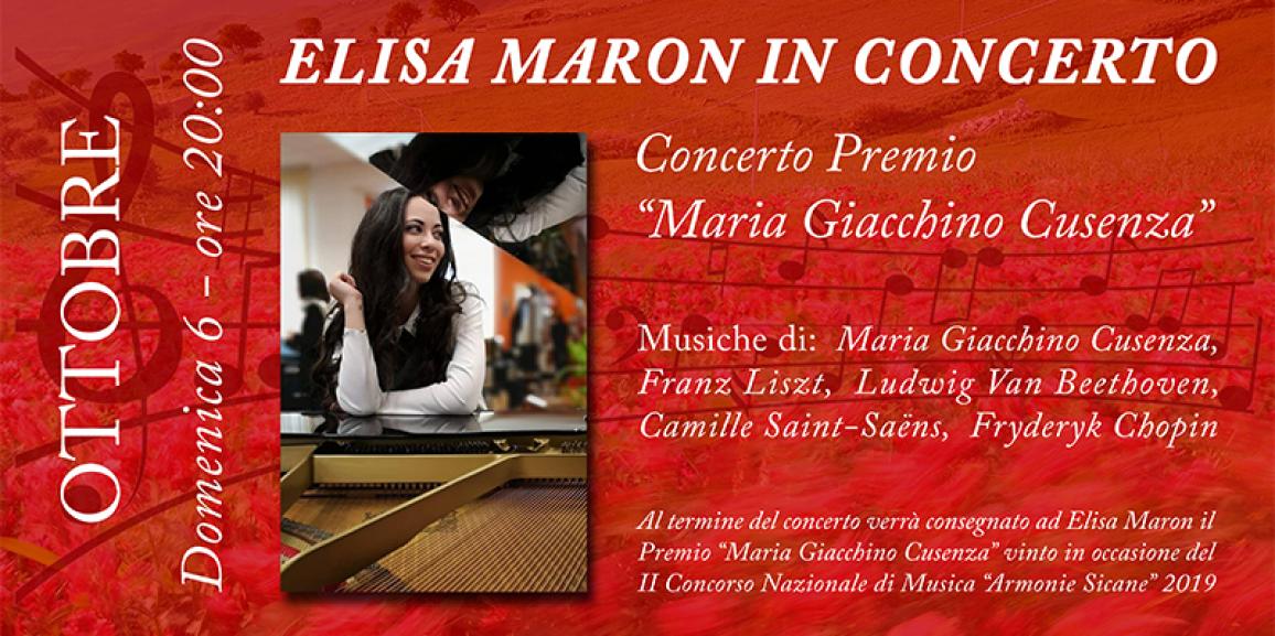 Elisa Maron in Concerto – Auditorium Lo Nigro 06/10/2019