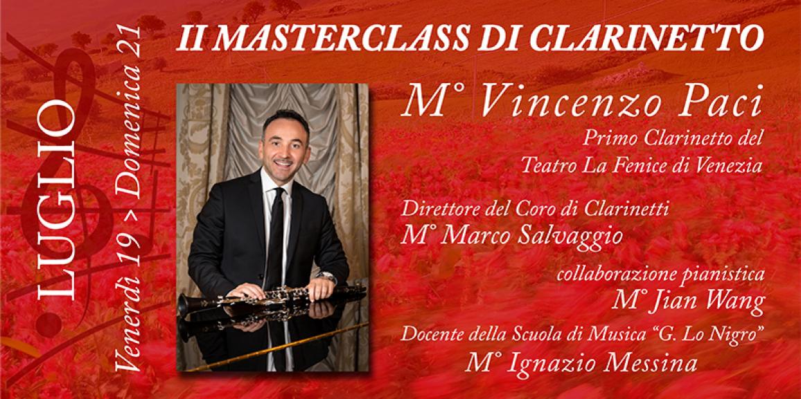 II Masterclass di Clarinetto 2019
