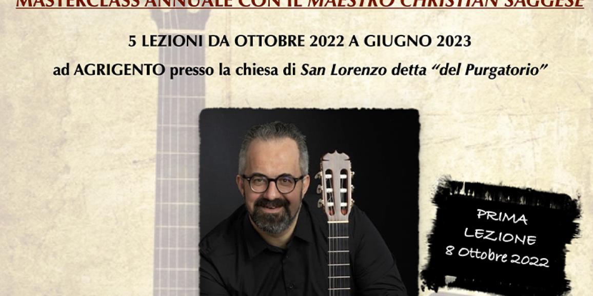 Masterclass annuale di Chitarra con Christian Saggese