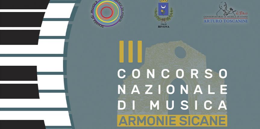 Calendario III Concorso Nazionale di Musica “Armonie Sicane” 19-22 Maggio 2022